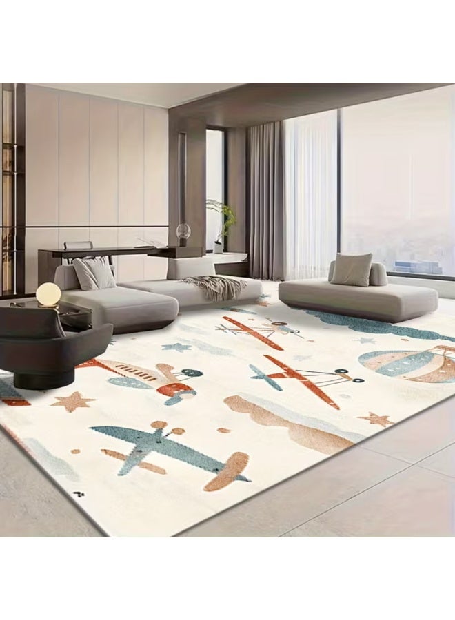 Factory Price Plane and Hot Baloon Cushion Play Mat Rug – Soft Padded Carpet with Non-Slip Backing, 160 x 200 cm - Image 4